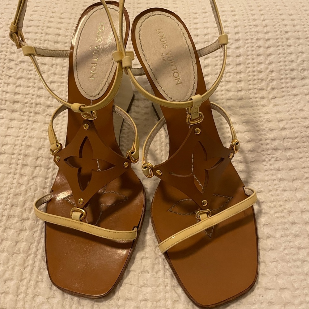 Louis Vuitton Acrylic wedge 38.5